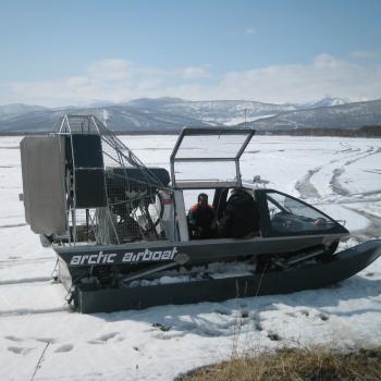 Airboat in Kamchatka